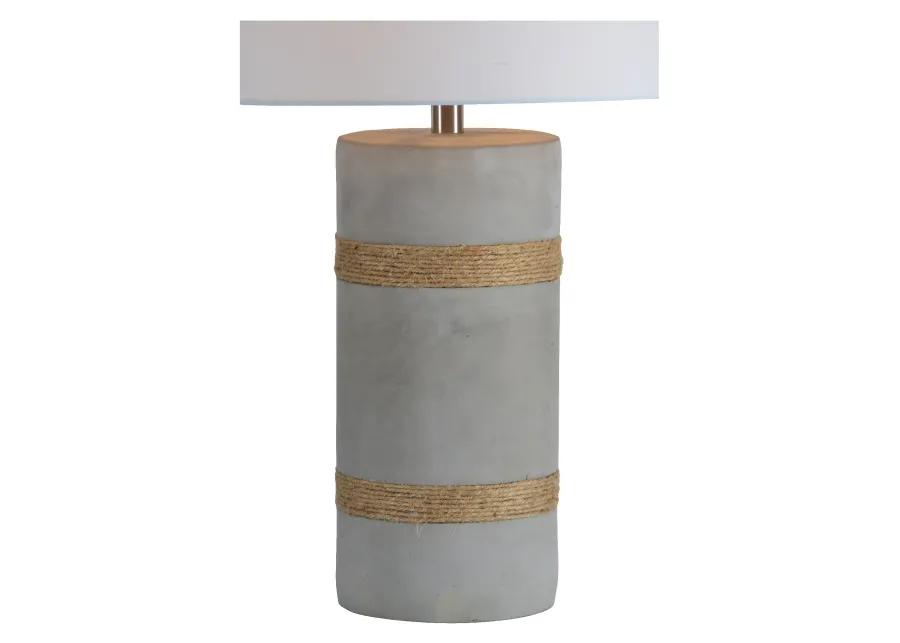 Malden Grey Cement Table Lamp