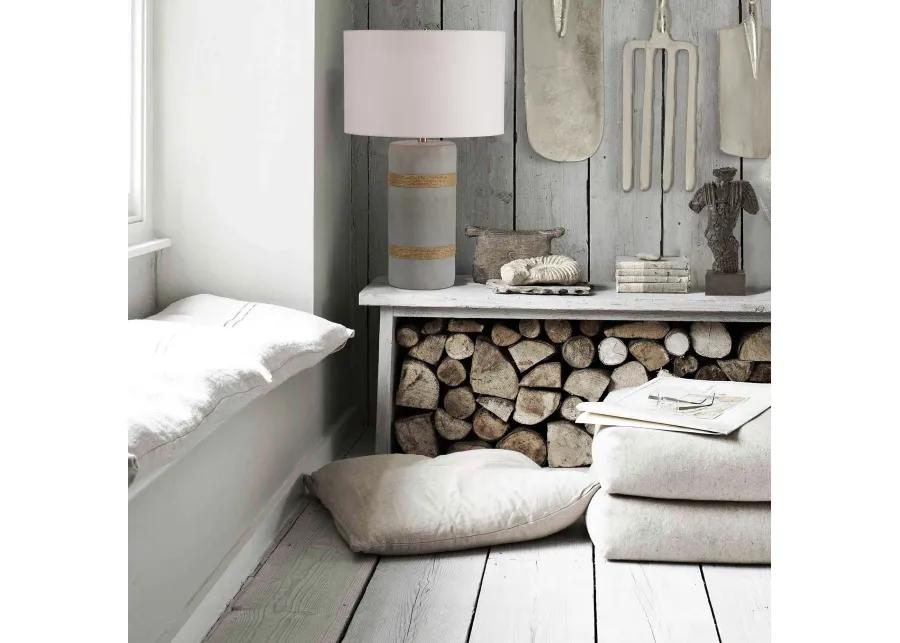 Malden Grey Cement Table Lamp