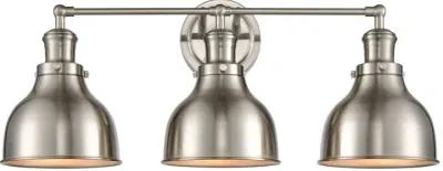 Haralson 24" Wide 3-Light Vanity Light - Satin Nickel