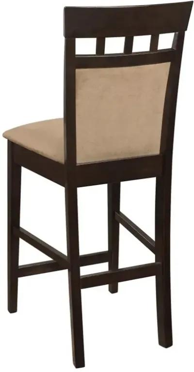 Gabriel Upholstered Counter Height Stools Cappuccino and Beige (Set of 2)