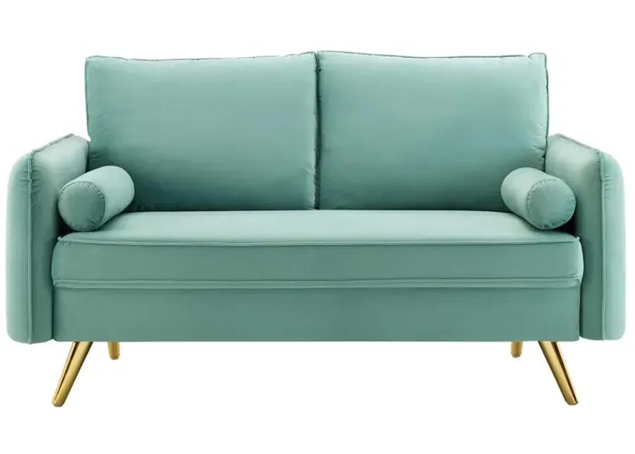 Revive Performance Velvet Loveseat