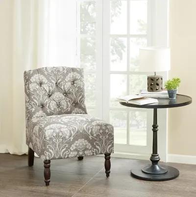 Madison Park Lola Taupe Tufted Armless Chair