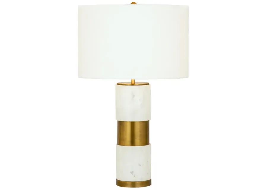 Jansen 27'' High 1-Light Table Lamp - Aged Brass - Includes LED Bulb