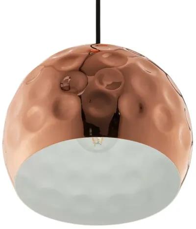 Dimple 10" Half-Sphere Rose Gold Pendant Light