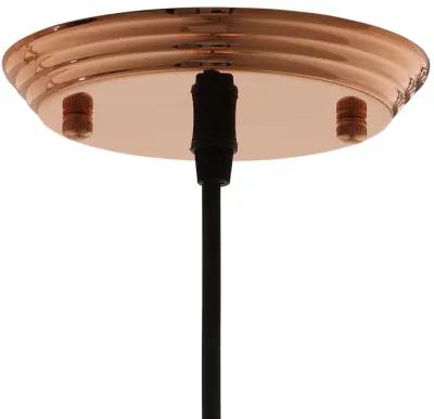 Dimple 10" Half-Sphere Rose Gold Pendant Light