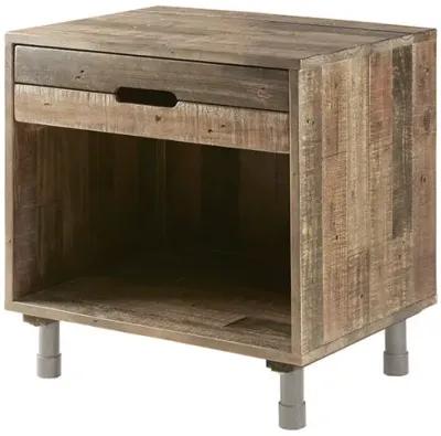 INK+IVY Renu Natural Solid Wood Nightstand