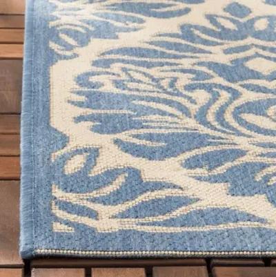 Safavieh BEACH HOUSE Collection BHS135N-9 Cream / Blue 9' X 12'