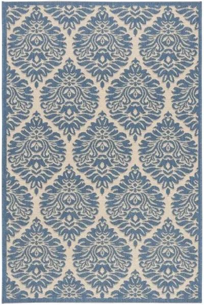 Safavieh BEACH HOUSE Collection BHS135N-9 Cream / Blue 9' X 12'