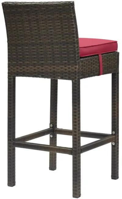 Conduit Outdoor Patio Wicker Rattan Bar Stool