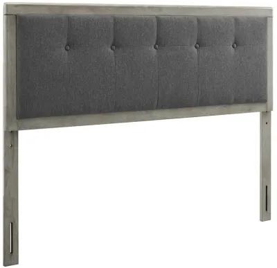 Draper Tufted Full Fabric and Wood Headboard