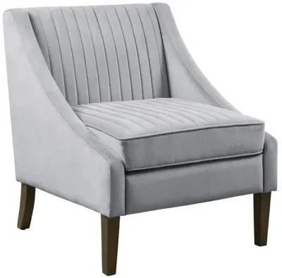 Madison Park Florian Light Gray Upholstered Accent Chair