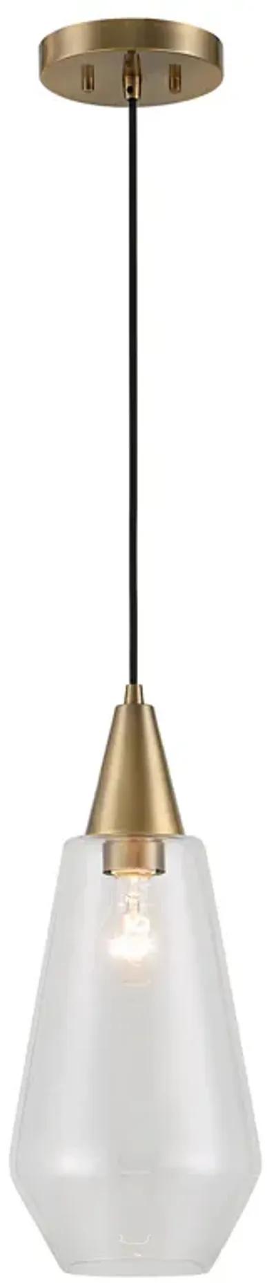 Eichler Antique Brass 1 Light Mini Pendant