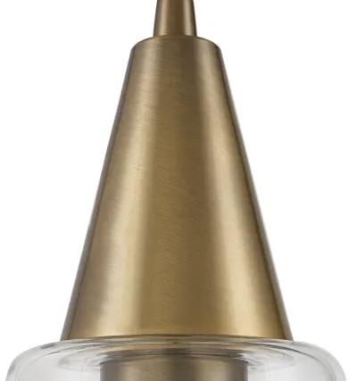 Eichler Antique Brass 1 Light Mini Pendant