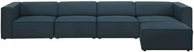 Mingle 5 Piece Upholstered Fabric Sectional Sofa Set