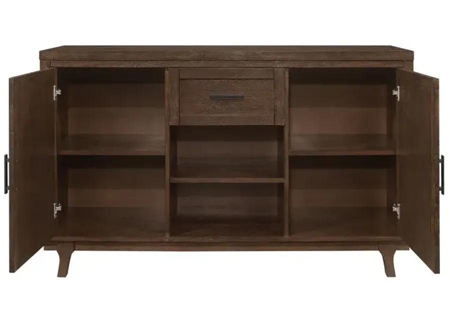 Reynolds 2-door Dining Sideboard Server Brown Oak