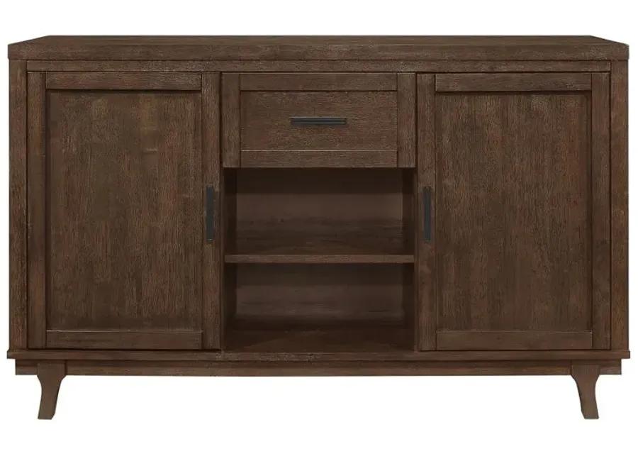 Reynolds 2-door Dining Sideboard Server Brown Oak