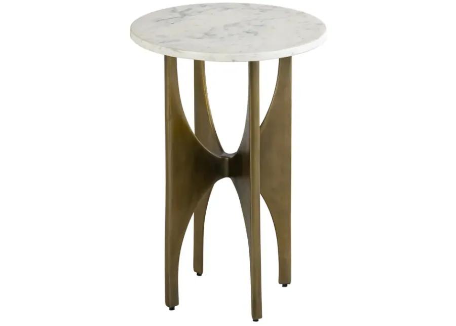 Elroy Accent Table - Brass