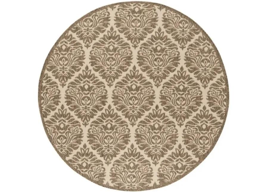 LINDEN 135 Collection LND135C-6R Cream / Beige 6'-7" X 6'-7" Round