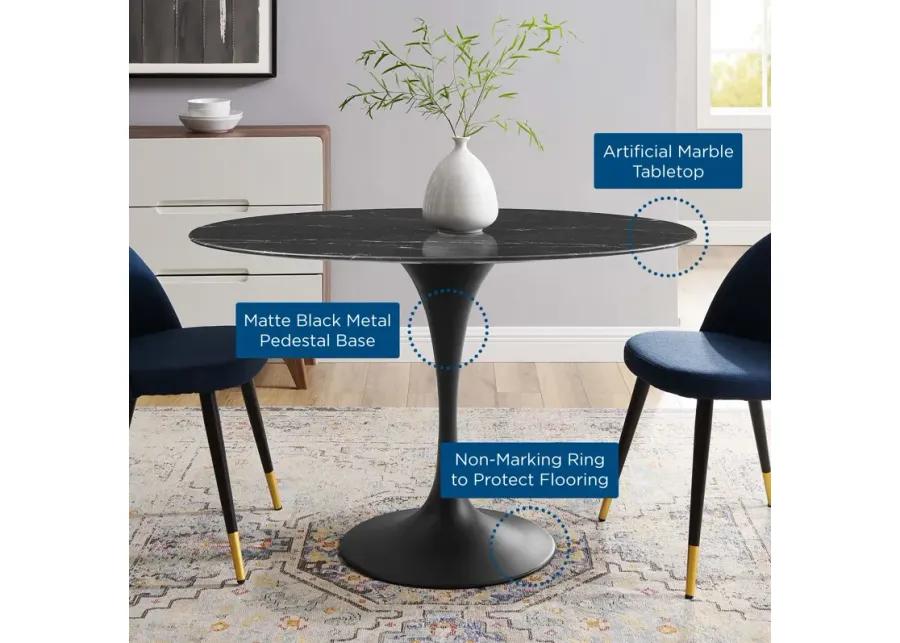 Lippa 48" Artificial Marble Dining Table