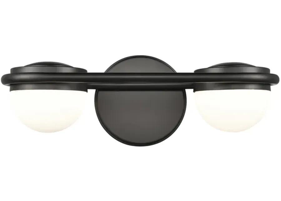 Nelly 14" Wide 2-Light Vanity Light - Matte Black