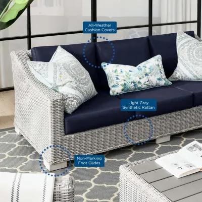 Conway Outdoor Patio Wicker Rattan Sofa