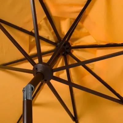 Venice Single Scallop 9ft Crank Outdoor Push Button Tilt Umbrella