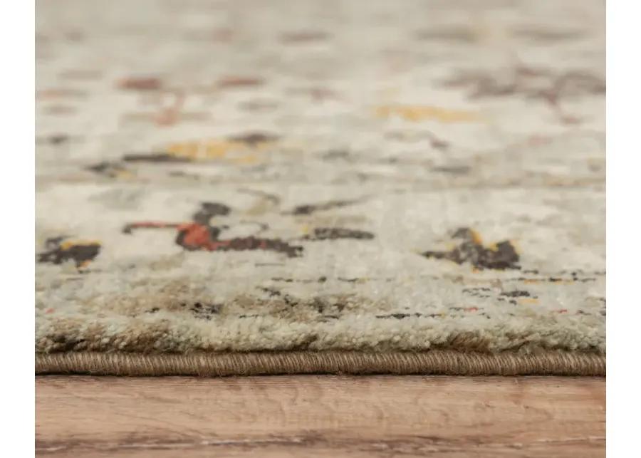 Ovation Beige/Brown distressed/classical N Z wool 8' x 10' Rectangle Rug