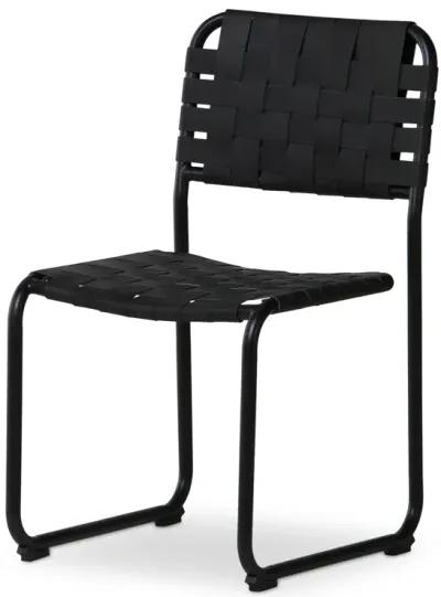 Moma Dining Chair Black Leather- Set Of Two