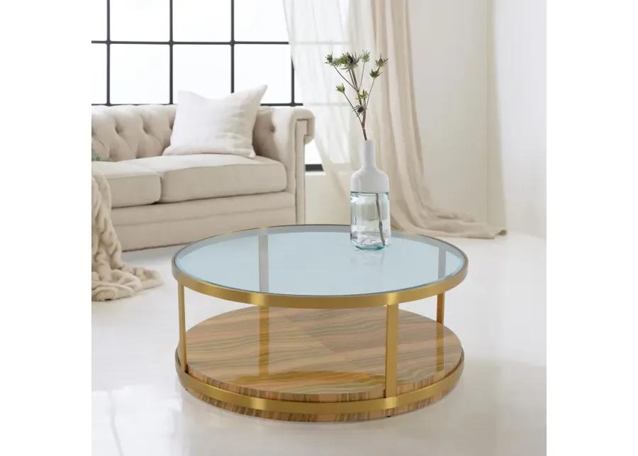 Hattie Glass Top Coffee Table