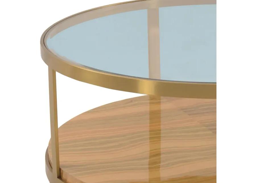 Hattie Glass Top Coffee Table