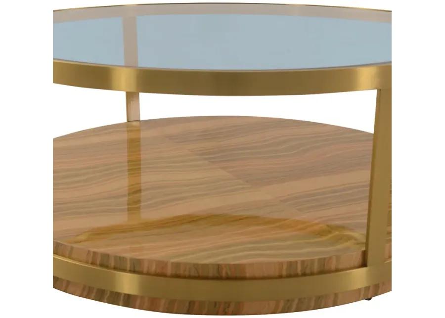 Hattie Glass Top Coffee Table