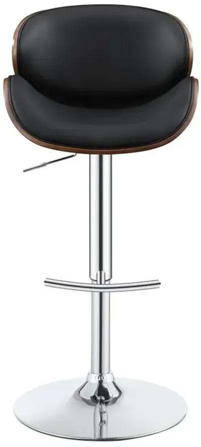 Harris Adjustable Bar Stool Black and Chrome