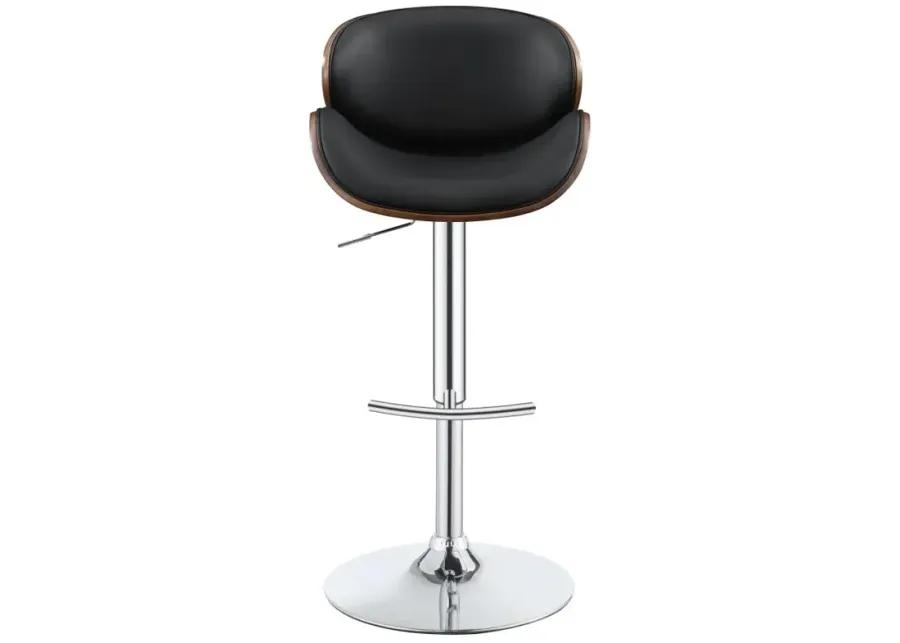 Harris Adjustable Bar Stool Black and Chrome