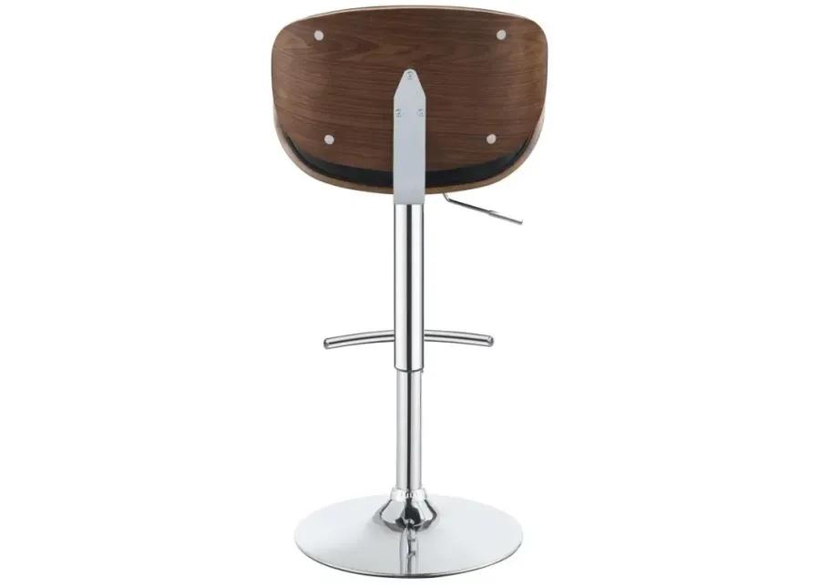 Harris Adjustable Bar Stool Black and Chrome