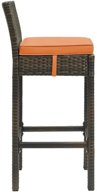 Conduit Outdoor Patio Wicker Rattan Bar Stool