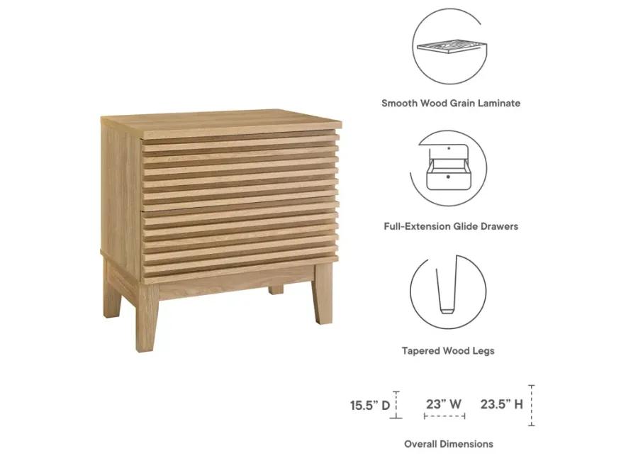 Render Two-Drawer Nightstand