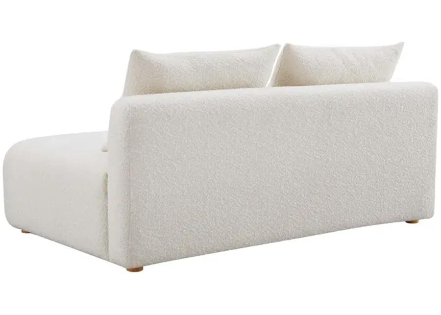 Hangover Cream Boucle Modular Loveseat