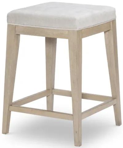 Edgewater Soft Sand Uph Stool Wood Finish