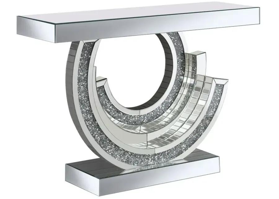 Imogen Multi-dimensional Console Table Silver