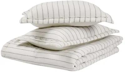 Monaco Ivory 3pc King Comforter Set