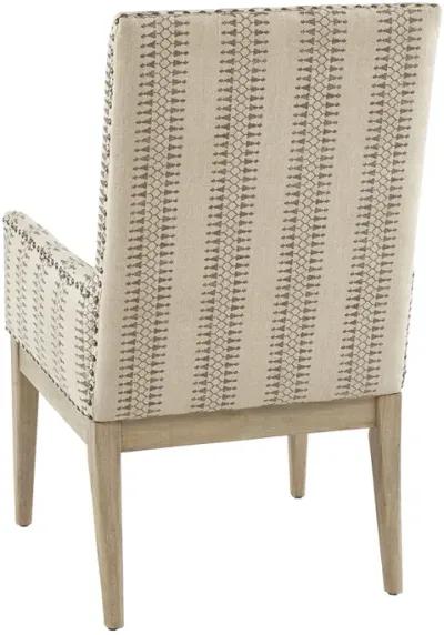 Madison Park Rika Natural High Back Dining Armchair (Set of 2)