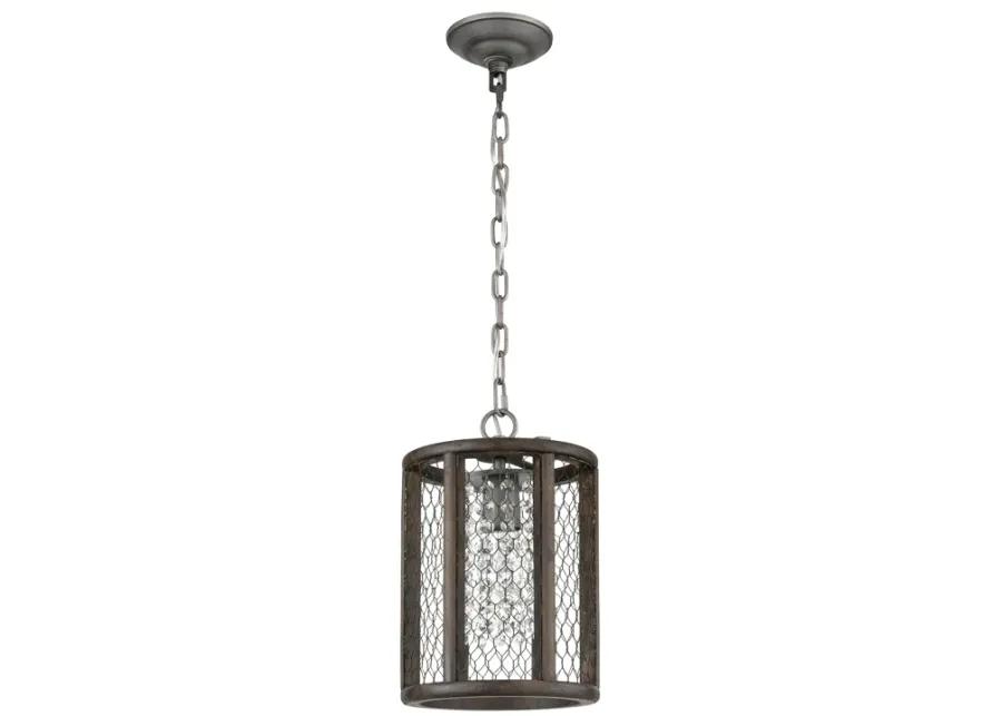 Renaissance Invention 8" Wide 1-Light Mini Pendant - Weathered Zinc