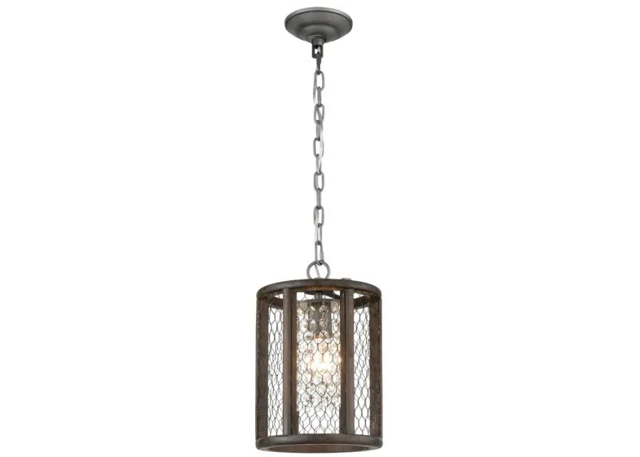 Renaissance Invention 8" Wide 1-Light Mini Pendant - Weathered Zinc