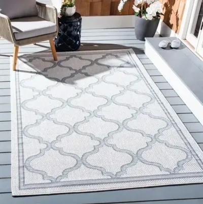 Safavieh BERMUDA 800 Collection BMU810D-28 Ivory / Light Blue 2' X 8'