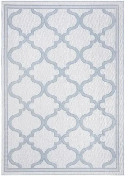 Safavieh BERMUDA 800 Collection BMU810D-28 Ivory / Light Blue 2' X 8'