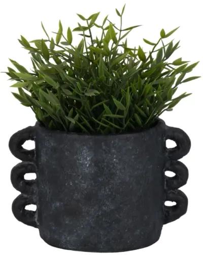 8" Arch Handle Planter, Black