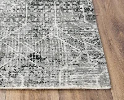 Couture Black/Ivory Classic/Updated NZ Wool/Tencel Blend 10' x 13' Rectangle Rug