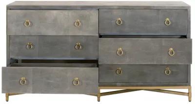 Strand Shagreen 6-Drawer Double Dresser