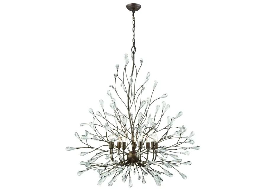 Crislett 40" Wide 9-Light Chandelier - Sunglow Bronze