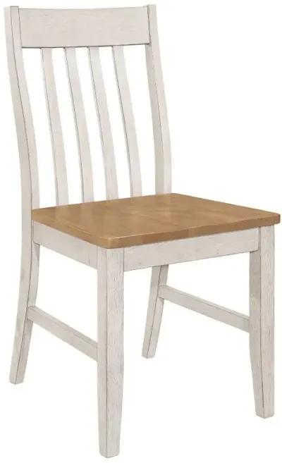 Kirby 7-piece Dining Set Natural and Rustic Off White